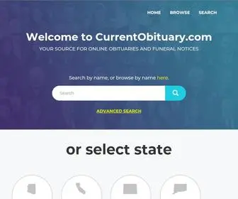Currentobituary.com(Online Obituaries) Screenshot