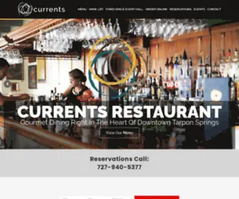 Currents-Tarpon.com(Currents Restaurant Tarpon Springs) Screenshot