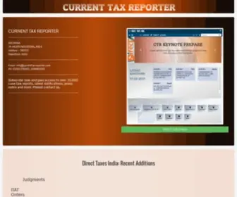 Currenttaxreporter.com(Current Tax Reporter) Screenshot