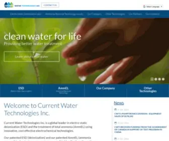 Currentwatertechnologies.com(Current Water Technologies) Screenshot