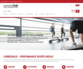 Currexsole.com.au(German technology backed sport Insoles makes your athletic activity more comfortable and) Screenshot