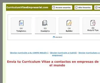 Curriculumvitaeempresarial.com(Curriculum Vitae Empresarial) Screenshot