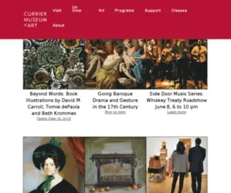 Currier.org(Currier Museum of Art) Screenshot