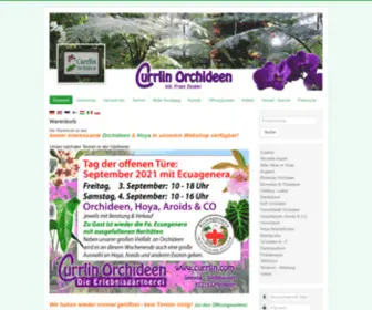 Currlin.com(Orchideen aus Ihrer Spezialgärtnerei) Screenshot