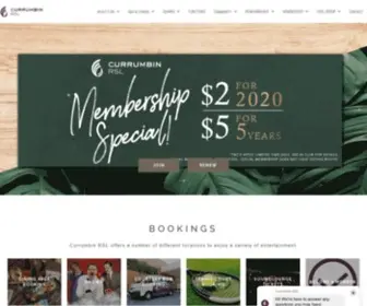 Currumbinrsl.com.au(RSL, Bar, Dining, Gaming, Music, Comedy, Cafe) Screenshot