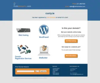 Curry.ie(This domain is reserved) Screenshot