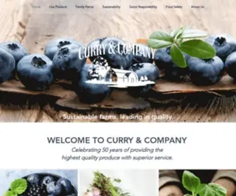 Curryandco.com(Curry and Company Growers Oregon USA) Screenshot