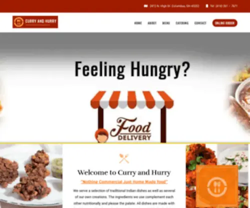 Curryandhurry.net(Takeout Indian Cuisine Columbus Ohio) Screenshot