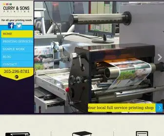 Curryandsonsprinting.com(Curry & Sons Printing Key West Florida) Screenshot