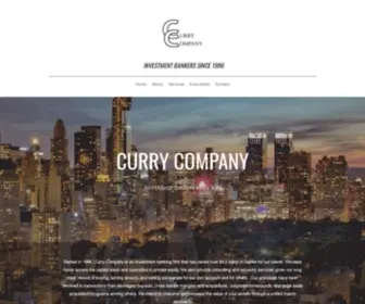 Curryco.com(Investment Bankers since 1986) Screenshot