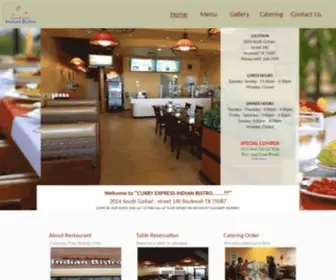 Curryexpressrockwall.com(Curry Express Indian Bistro) Screenshot