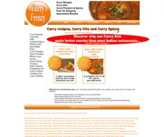 Curryfrenzy.com(Curry Recipes) Screenshot