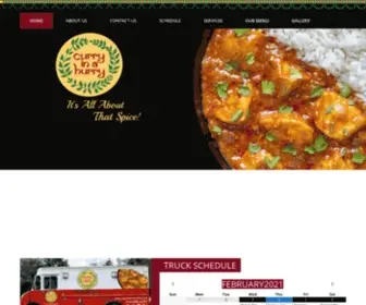 Curryinahurrytruck.com(It's All About That Spice) Screenshot