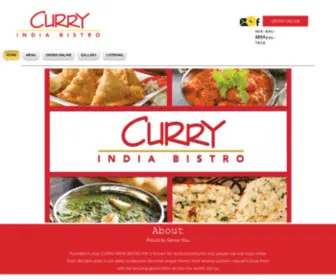 Curryindiabistro.com(CURRY INDIA BISTRO INC) Screenshot