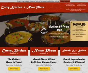 Currykitchengr.com(Curry Kitchen & Naan Pizza) Screenshot