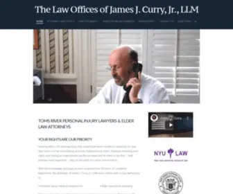 Currylawfirm.net(The Law Offices of James J) Screenshot