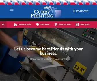 Curryprinting.biz(Curry Printing) Screenshot