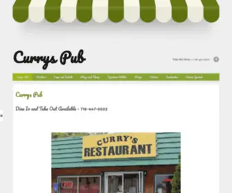 Curryspub.com(Currys Restaurant and Pub) Screenshot