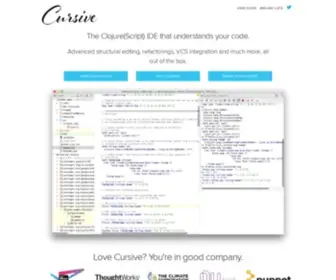 Cursive-Ide.com(The IDE for beautiful Clojure(Script) code) Screenshot