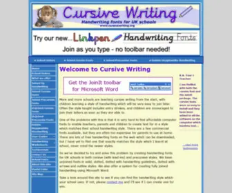 Cursivewriting.org(Linkpen : Information for Joinit and Cursive Writing users) Screenshot