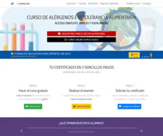 Curso-Alergenos.com(Curso de Alérgenos e Intolerancia Alimentaria) Screenshot