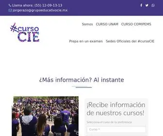 Cursocie.com.mx(Preparatoria SEP en 75 días) Screenshot