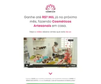 Cursocosmeticosartesanais.com(Curso Cosméticos Artesanais) Screenshot