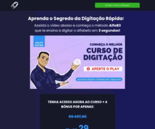 Cursodedigitacao.com.br(Teste de digitação) Screenshot