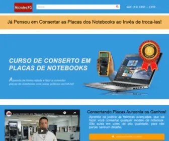 Cursodenotebooks.com.br(Curso de Conserto em Placas de Notebook Online) Screenshot