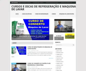Cursoderefrigeracao.com(Cursos de Refrigeração e Maquina de Lavar Roupas) Screenshot