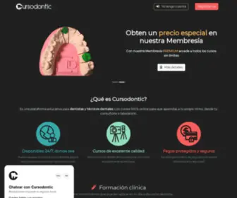 Cursodontic.com(Cursos digitales para dentistas y técnicos dentales) Screenshot