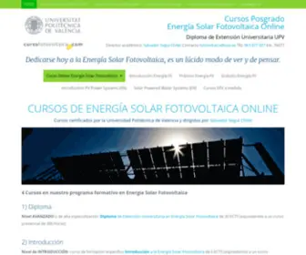 Cursofotovoltaica.com(Curso de Energía Solar Fotovoltaica Online) Screenshot