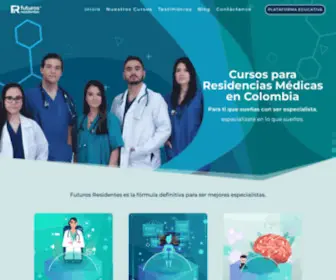 Cursofuturosresidentes.com(Cursos para Residencias Médicas Colombia) Screenshot