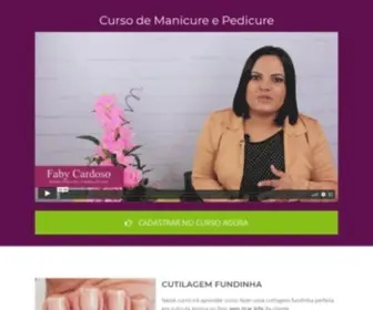 Cursomanicure.com(Curso de Manicure Online com Certificado por Faby Cardoso) Screenshot