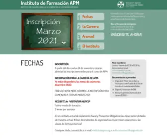 Cursosapm.com.ar(Instituto de formación) Screenshot