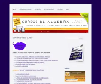 Cursosdealgebra.net(Cursos de Algebra) Screenshot