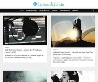 Cursosdecanto.com.br(Cursos de Canto) Screenshot