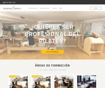 Cursosdepilates.com(Escuela de Pilates Internacional Polestar Pilates España) Screenshot