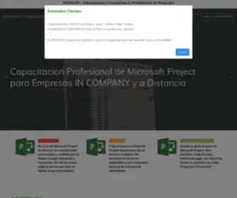 Cursosdeproject.com.ar(Capacitacion de Microsoft Project IN COMPANY) Screenshot