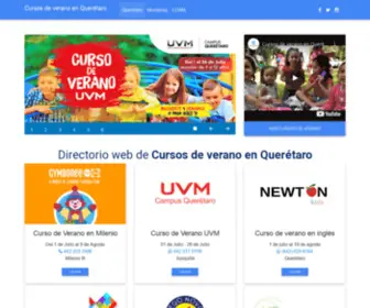 Cursosdeverano.com.mx(Cursos de Verano en Querétaro) Screenshot