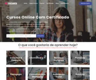 Cursoseducaweb.com.br(Cursos Gratuitos Online Com Certificado) Screenshot