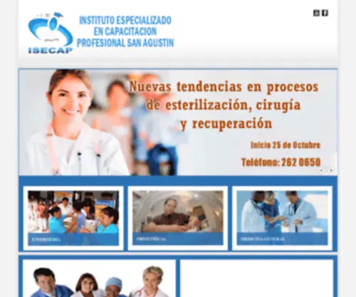 Cursosensaludisecap.com(Cursos en Salud) Screenshot