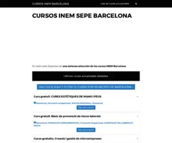 Cursosinembarcelona.com.es(CURSOS INEM SEPE BARCELONA en) Screenshot