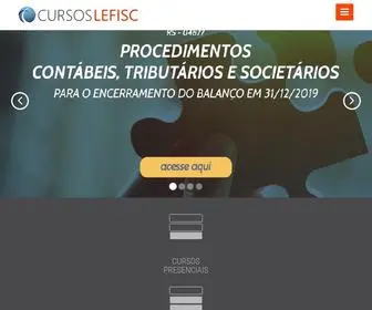 Cursoslefisc.com.br(Cursos LEFISC) Screenshot