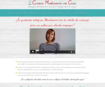 Cursosmontessoriencasa.es(Cursos Montessori en Casa home) Screenshot