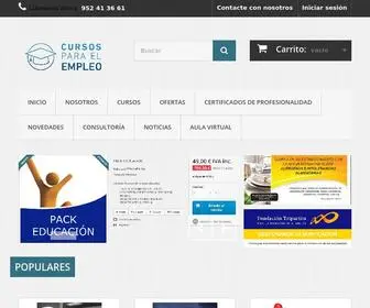 Cursosparaelempleo.com(Tienda de cursos de formación ONLINE) Screenshot