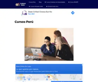 Cursosperu.site(Cursos Perú ⇨) Screenshot