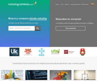 Cursosycarreras.com.ec(Cursosycarreras) Screenshot