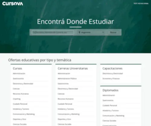 Cursova.com(Todo para saber Donde Estudiar) Screenshot