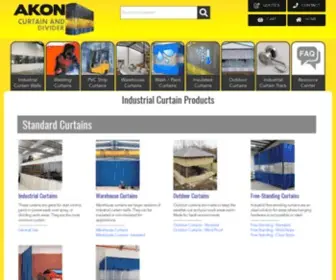 Curtain-AND-Divider.com(Your source for Industrial Curtains and Dividers) Screenshot